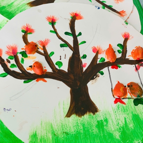 Học vẽ lớp lá