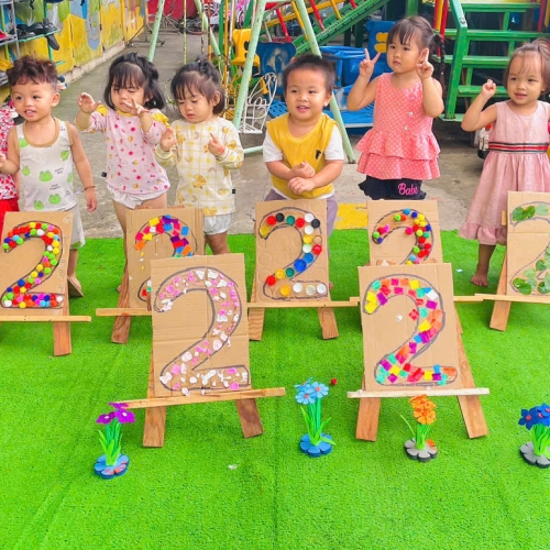 Trang trí số 2 lớp mầm cs1
