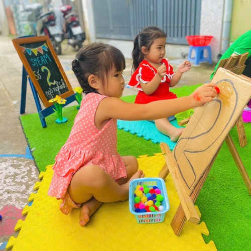 Trang trí số 2 lớp mầm cs1