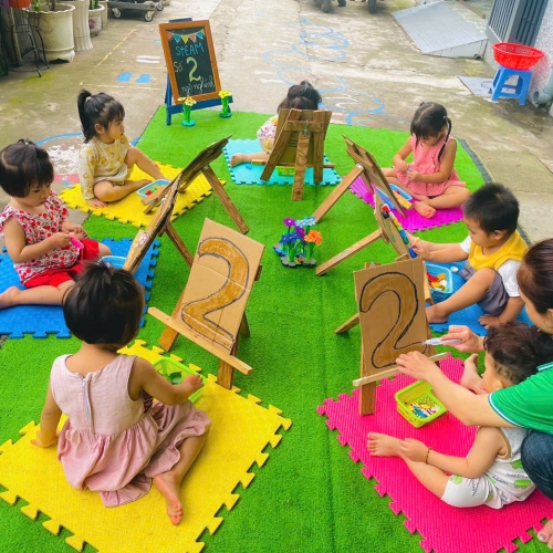 Trang trí số 2 lớp mầm cs1