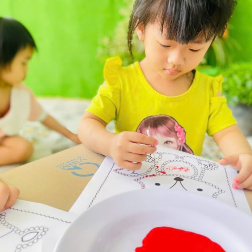 Vui học chấm màu lớp lá cs4